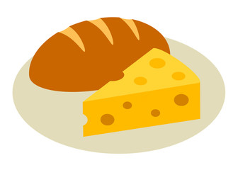 チーズとパン