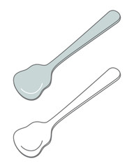 デザート用スプーン イラスト