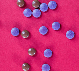 multi colored pills