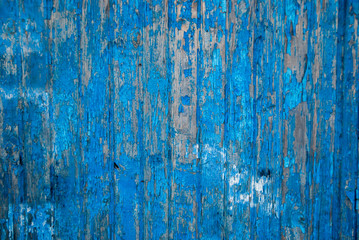 Fototapeta na wymiar Blue wood wall texture background