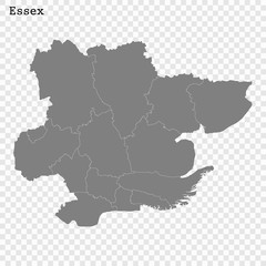 Obraz na płótnie Canvas High Quality map is a county of England