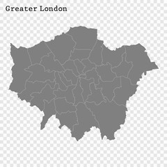 Fototapeta premium High Quality map is a county of England