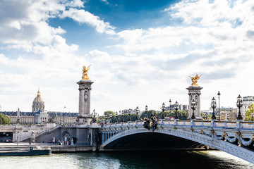 Fototapeta na wymiar The famous bridge in Paris