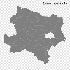 Fototapeta premium High Quality map is a state of Austria
