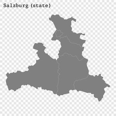 High Quality map is a state of Austria - obrazy, fototapety, plakaty