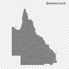 High Quality map is a state of Australia