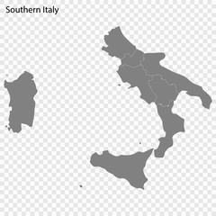 High Quality map is a state of Italy