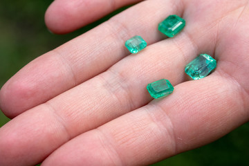 Emeralds on The Hand