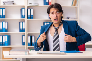 Employee coming to work straight from bed