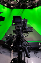 Interior View of Greenscreen Chroma Key Studio