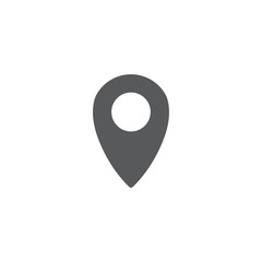 map pin vector icon concept, isolated on white background