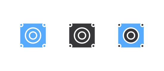 Camera glyph icon - Modern glyph camera sign vector - Illustration