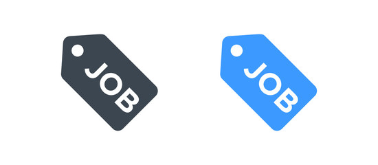 Job sign icon - Glyph vector illustration