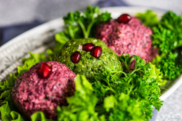 Traditional georgian dish phali