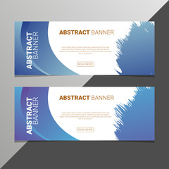 Set of banner templates. Bright modern abstract design. Can be used in website, magazine or advertising. White and gray background.