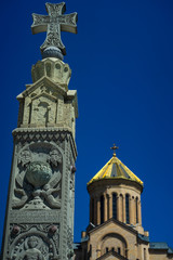 Fototapeta premium Sameba cathedral in Tbilisi, Georgia