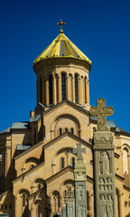Fototapeta premium Sameba cathedral in Tbilisi, Georgia