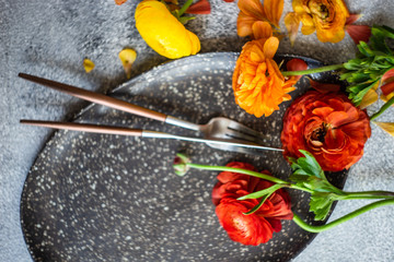 Rustic table setting