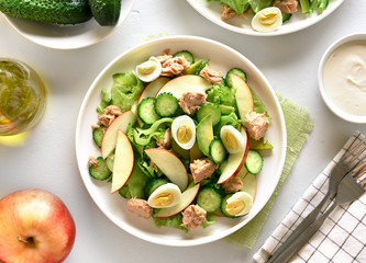 Tuna salad in bowl