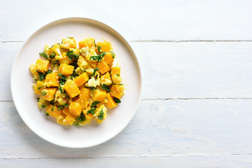 Stir-fried pumpkin with eggs