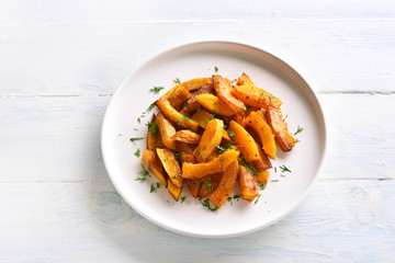 Roasted pumpkin slices