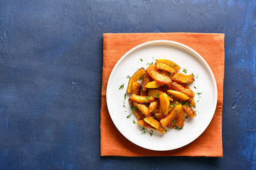 Roasted pumpkin slices