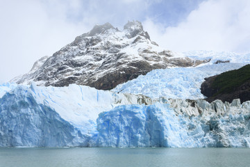 Spegazzini Glacier view from Argentino lake, Patagonia landscape, Argentina