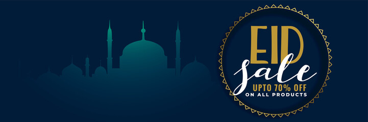 creative eid festival sale banner design
