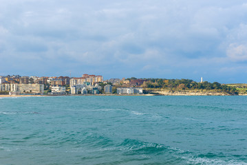 Panoramic view of Santander city, Spain
