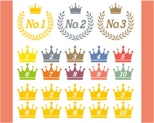 王冠　数字　月桂樹　ランキング