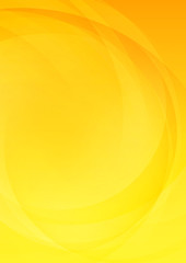 Abstract curved yellow background