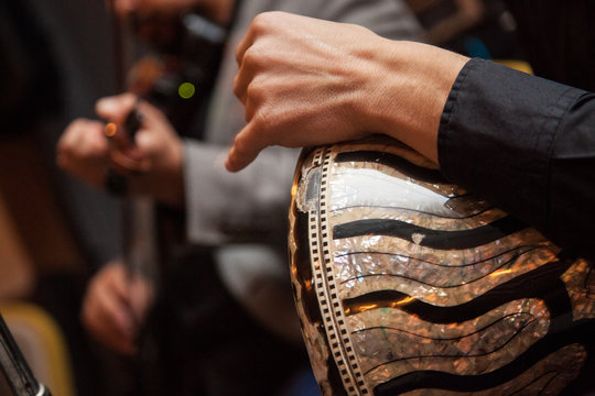 Arabic Music Instruments During The Performance