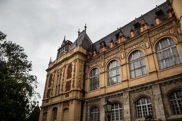 Fototapeta na wymiar Vajdahunyad castle in a Budapest, capital of Hungary