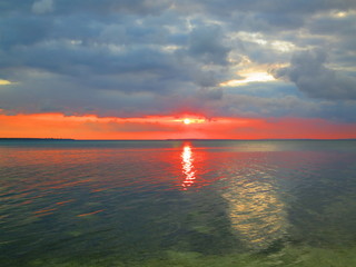 Atardecer en la playa