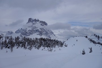 Fototapeta na wymiar View of Alps, Dolomiti, Italy