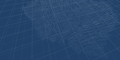 Concept of Network, internet communication, Big Data. Technology background. 3d illustration