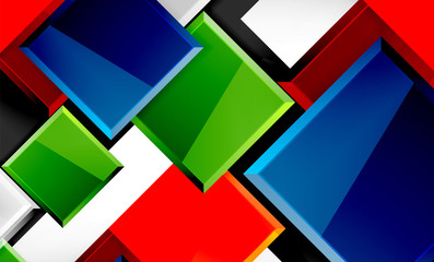 Colorful square and rectangle blocks background