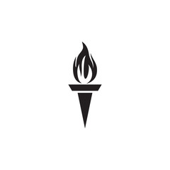 Torch logo inspiration vector template