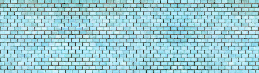 Fototapeta premium blue brick wall texture, color background stone