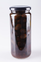 Canning Food Jars of Canned Vegetables Preserved in Glass Storage