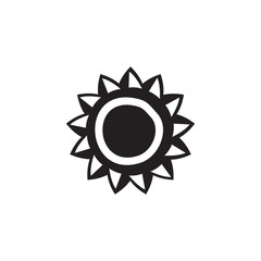 Aboriginal art logo design icon vector template