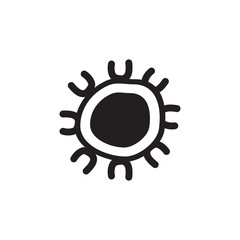 Aboriginal art logo design icon vector template