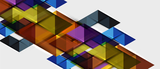 Triangle geometrical modern business presentation design template, abstract pattern for any background