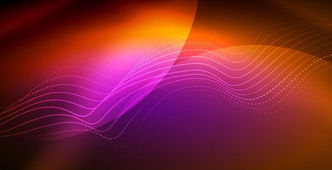 Neon wave background