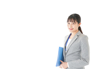 書類を持つビジネスウーマン