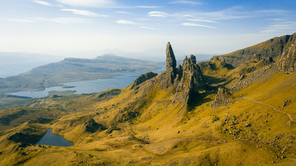 Panorama viw of the Old Man of Storr, Isle of Skye, Scotland