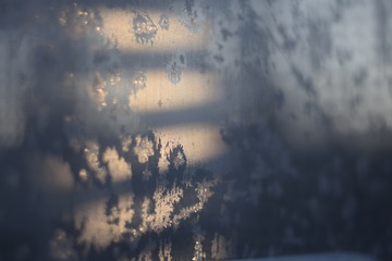 Naklejka premium Frozen window