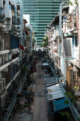 Fototapeta premium narrow street between old building
