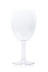 Empty glass isolated on a white background.