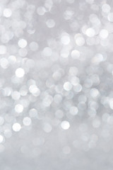 Silver Glitter Bokeh